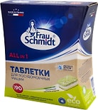 Таблетки для посудомоечной машины Frau Schmidt Эко без фосфатов Все в 1 90шт