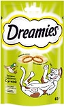 Лакомство для кошек Dreamies подушечки с уткой 60г