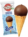 Мороженое Чистая Линия Пломбир Ванильный в шоколадной глазури в сахарном рожке 12% 70г