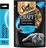 Влажный корм для кошек Sheba Craft Collection Тонкие ломтики Лосось в соусе 75г