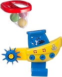 Игрушка для ванны ABtoys Веселое купание Кораблик с корзиной и 3 мячиками для водного баскетбола