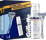 Подарочный набор Gillette Skinguard Sensitive Бритва с 1 сменной кассетой + Пена для бритья 250мл