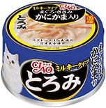 Влажный корм для кошек Inaba Ciao Toromi Куриное филе с тунцом магуро и сурими в сливочном бульоне 80г