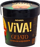 Мороженое Agama Viva Джелато сливочное Соленая карамель 11.5% 80г