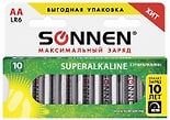 Батарейки Sonnen Super Alkaline АА LR0615А 10шт