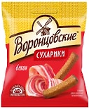 Сухарики Воронцовские ржано-пшеничные Бекон 40г