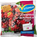 Смесь ягодная Vитамин Ягодный коктейль быстрозамороженная 300г Смесь ягодная Vитамин Ягодный коктейль быстрозамороженная 300г
