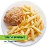 Биточек сочный с пенне Умное решение от Vprok.ru 200г