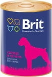 Корм для собак Brit Сердце Печень 850г