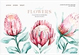 Альбом для рисования Greenwich Line Flowers collection А4 40л