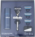 Подарочный набор Gillette Fusion 5 Proshield Chill Бритва и гель для бритья Ultra Sensitive 75мл