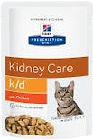 Влажный корм для кошек Hills Prescription Diet k/d при хронической болезни почек с курицей 85г