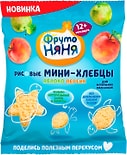 Мини-хлебцы ФрутоНяня рисовые с яблоком персиком и пребиотиком 30г