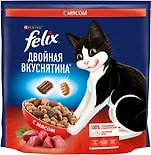Сухой корм для кошек Felix Двойная Вкуснятина с мясом 1.3кг