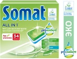 Таблетки для посудомоечных машин Somat Pro Nature 34шт
