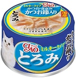 Влажный корм для кошек Inaba Ciao Toromi Куриное филе с тунцом кацуо в сливочном бульоне 80г