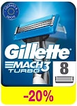 Кассеты для бритья Gillette Mach3 Turbo 8шт
