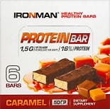 Батончик протеиновый IronMan Protein Bar с коллагеном Карамель 6шт*50г