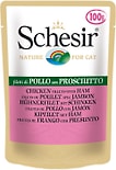 Влажный корм для кошек Schesir Куриное филе с ветчиной 100г Влажный корм для кошек Schesir Куриное филе с ветчиной 100г