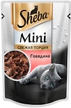 Влажный корм для кошек Sheba Mini Свежая порция с говядиной 50г