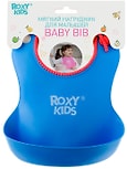 Нагрудник для малышей Roxy Kids мягкий с кармашком и застежкой