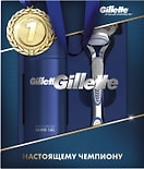 Подарочный набор Gillette Fusion Бритва с 1 сменной кассетой и Гель для бритья Ultra Sensitive 75мл
