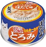 Влажный корм для кошек Inaba Ciao Toromi Куриное филе с тунцом магуро и гребешком в сливочном бульоне 80г