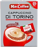 Напиток кофейный MacCoffe Cappuccino Di Torino 3в1 с темным шоколадом 5шт