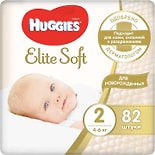 Подгузники Huggies Elite Soft №2 4-6кг 82шт