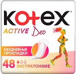 Прокладки ежедневные Kotex Active Deo 48шт