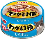 Влажный корм для кошек Inaba Wagamama Микс тунцов с мальками ширасу 115г