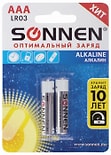 Батарейки Sonnen Alkaline AAA LR03 24А 2шт