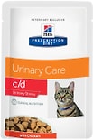 Влажный корм для кошек Hills Prescription Diet c/d Urinary Stress для лечения и профилактики МКБ и цистита с курицей 85г