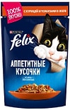 Корм для кошек Felix Аппетитные кусочки с курицей и томатами в желе 85 г