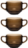Набор кружек Pasabahce Bronze для супа 3шт*480мл
