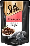 Влажный корм для кошек Sheba Ломтики в соусе с говядиной 85г