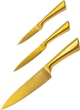Набор ножей Elan Gallery золотой 3шт