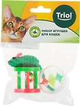 Набор игрушек для кошек Triol Мяч мышка и барабан Набор игрушек для кошек Triol Мяч мышка и барабан