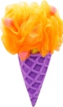 Мочалка Dolce Milk мороженое оранжевая фиолетовая 45г