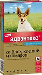 Капли для собак Bayer Адвантикс 4-10кг от блох клещей и комаров 4 пипетки*1мл