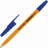 Ручка шариковая Staff Orange C-51 синяя пишущий узел 1мм линия 0.5мм