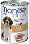Влажный корм для собак Monge Dog Fresh Adult мясной рулет из курицы 400г