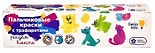 Набор для творчества Genio Kids Пальчиковые краски с трафаретом 4 цвета