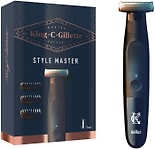 Триммер King C. Gillette Style Master беспроводной для щетины для точного стайлинга с 4D-лезвием