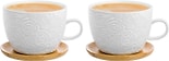 Набор чашек для кофе Elan Gallery Розы 500мл*2шт