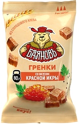 Гренки Баяновъ Красная икра 80г