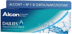 Контактные линзы Dailies Aqua Comfort Plus -3.00/14.0/8.7 30шт