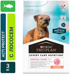 Сухой корм для собак Pro Plan Acti-Protect мелких пород с чувствительной кожей Лосось 3кг