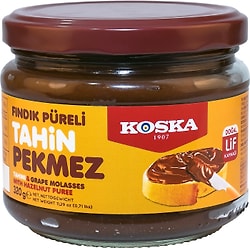 Паста кунжутная Koska виноградный пекмез с пюре из фундука 320г