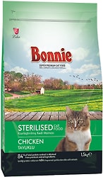 Сухой корм для кошек Bonnie для стерилизованных и кастрированных Курица 1.5кг